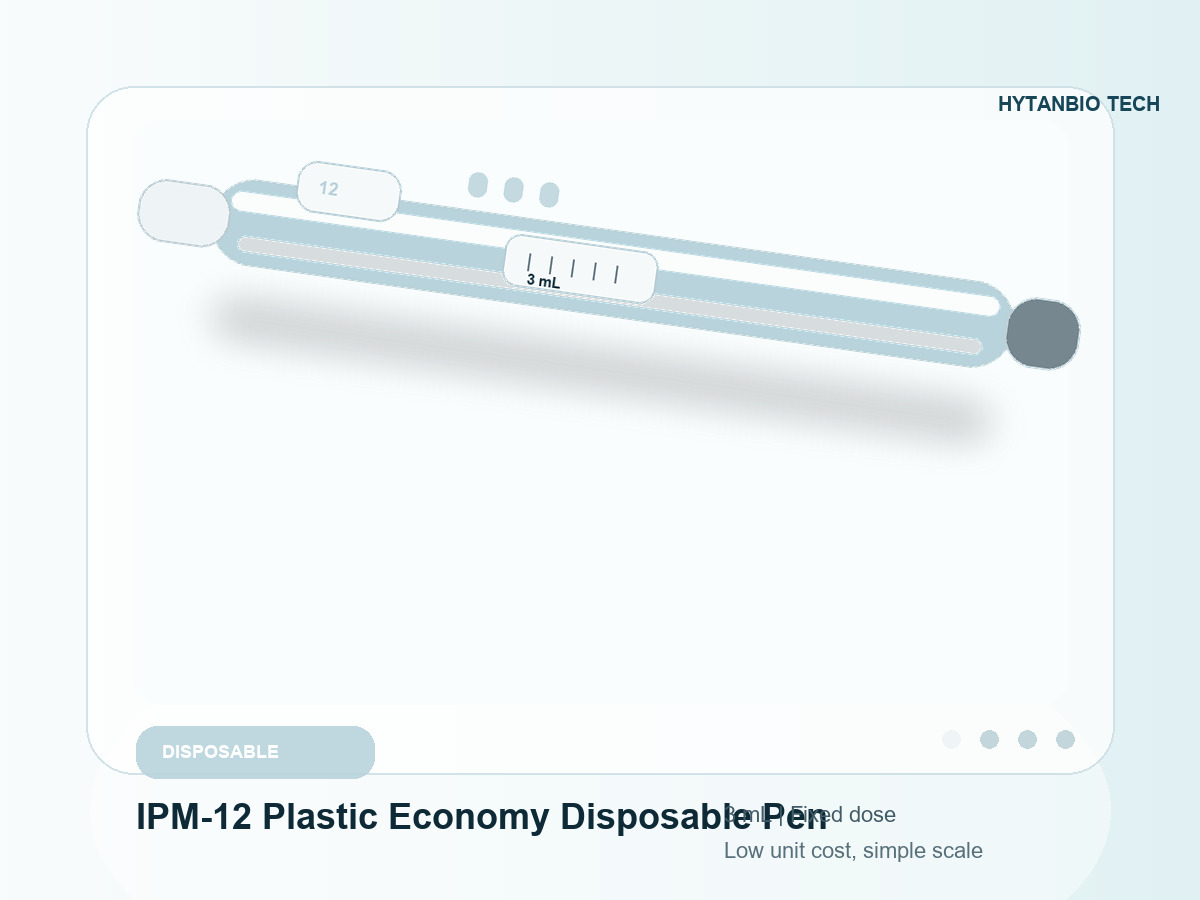 IPM-12 Plastic Economy Disposable Pen OEM injection pen sample
